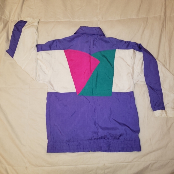 Vtg Windbreaker Jacket Colorful - Picture 2 of 4